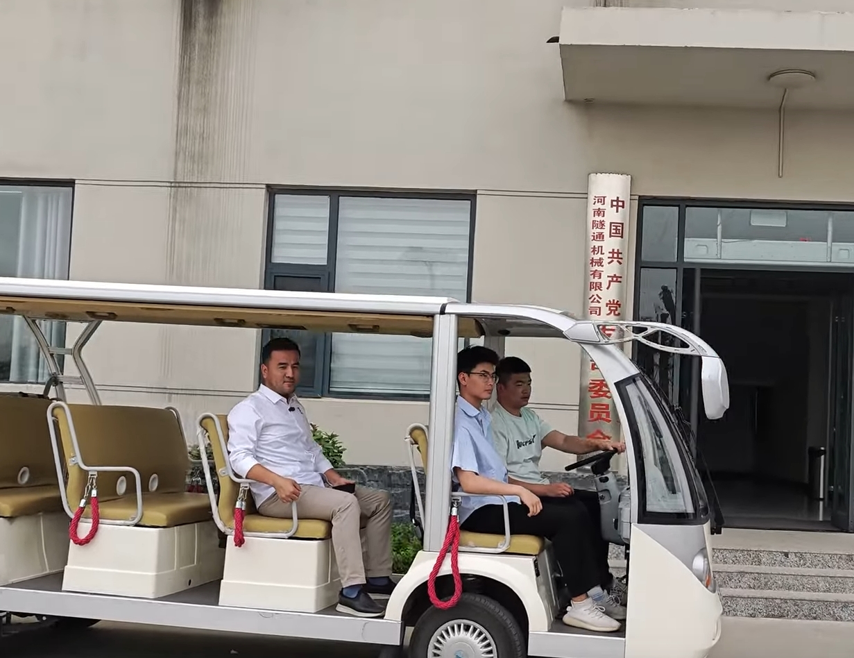 Visit The Suitong Crane Production Factory By Golf Cart